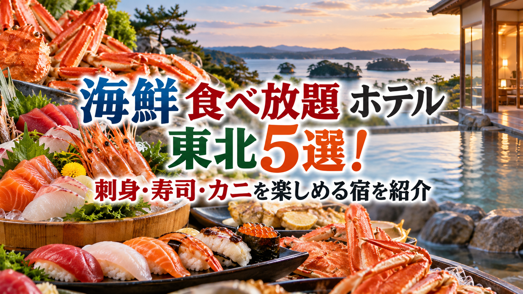 東北で海鮮食べ放題を楽しめるホテル5選!期間限定フェアも紹介