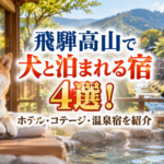 飛騨高山で犬と泊まれる宿4選！ホテル・コテージ・温泉宿を紹介