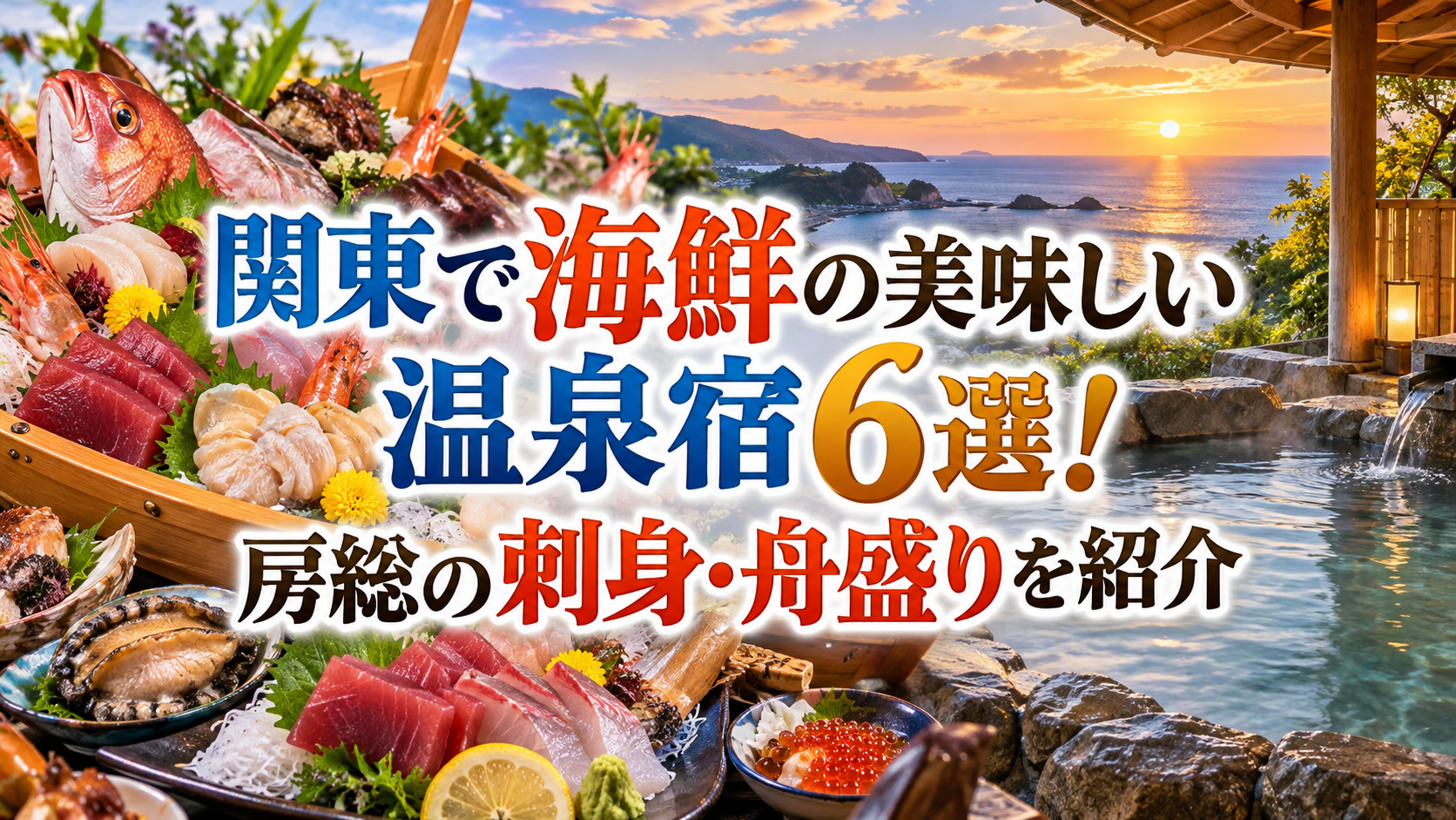 関東で海鮮の美味しい温泉宿6選！房総の刺身・舟盛りを紹介