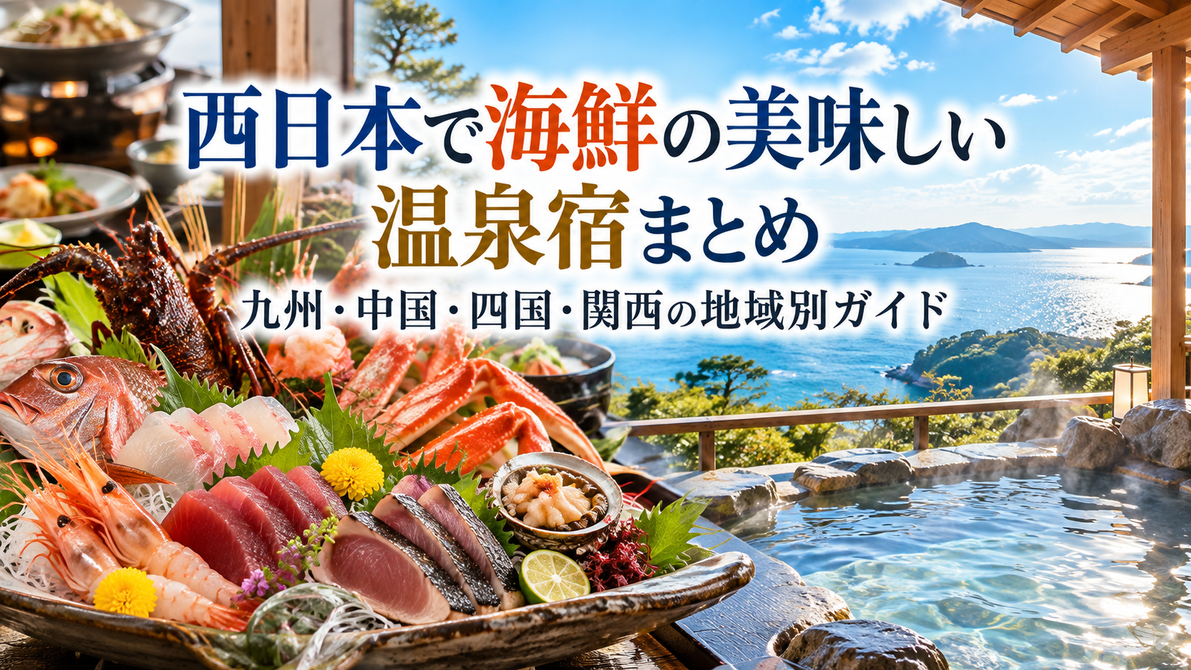 西日本で海鮮の美味しい温泉宿まとめ｜九州・中国・四国・関西の地域別ガイド