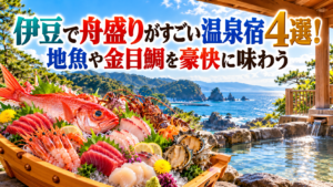 伊豆で舟盛りがすごい温泉宿4選！地魚や金目鯛を豪快に味わう