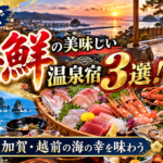 北陸で海鮮の美味しい温泉宿3選!氷見・加賀・越前の海の幸を味わう