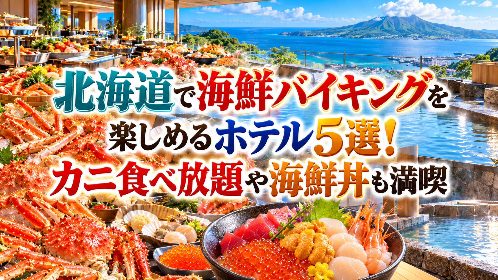 北海道で海鮮バイキングを楽しめるホテル5選！カニ食べ放題や海鮮丼も満喫