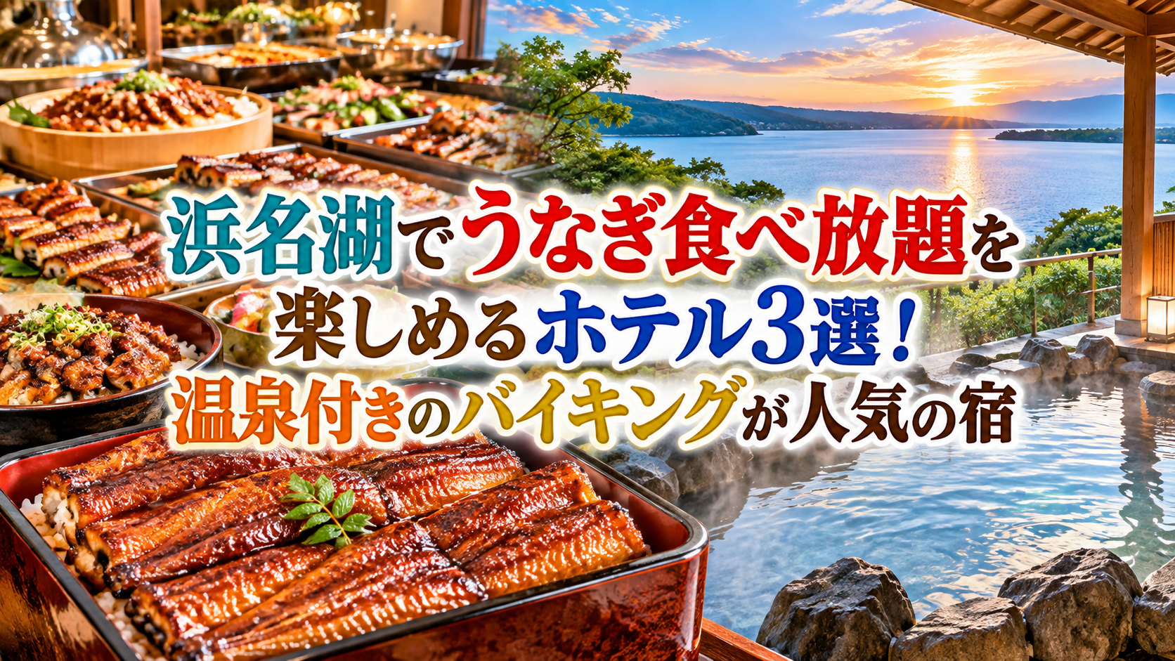 浜名湖でうなぎ食べ放題を楽しめるホテル3選！温泉付きのバイキングが人気の宿