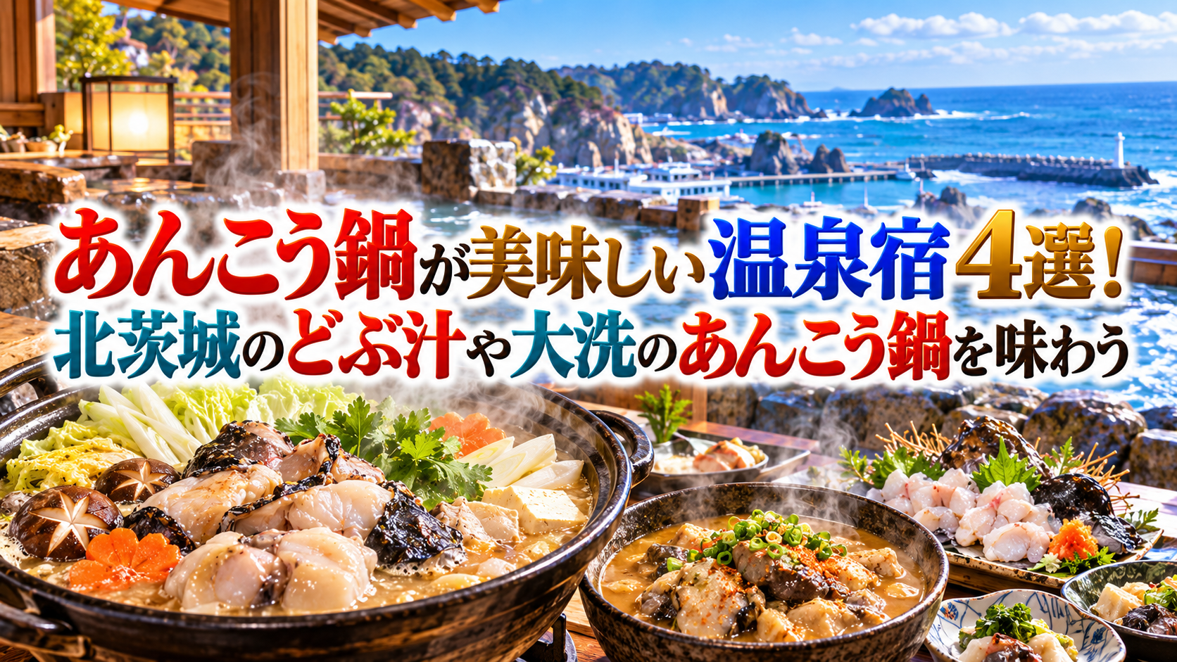 あんこう鍋が美味しい温泉宿4選！北茨城のどぶ汁や大洗のあんこう鍋を味わう